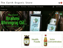 Tablet Screenshot of earth-organic.com